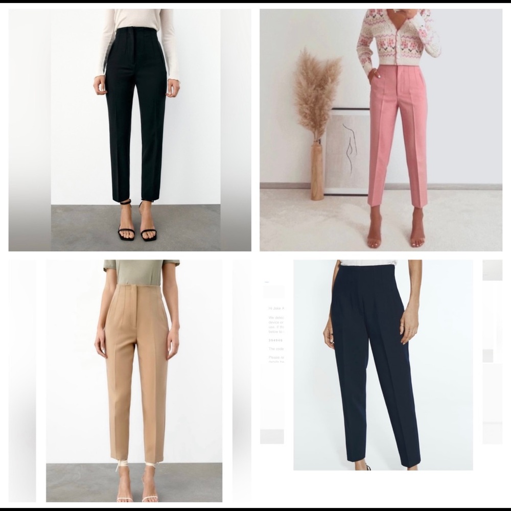 Zara High Waisted Pants (3 PAIRS)